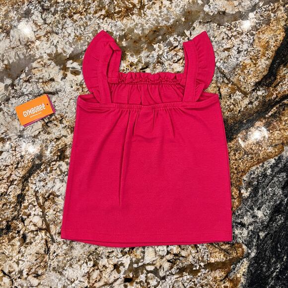 NWT Gymboree Parrot Ruffle Top & Tropical Flower Bubble Shorts - Picture 6 of 12